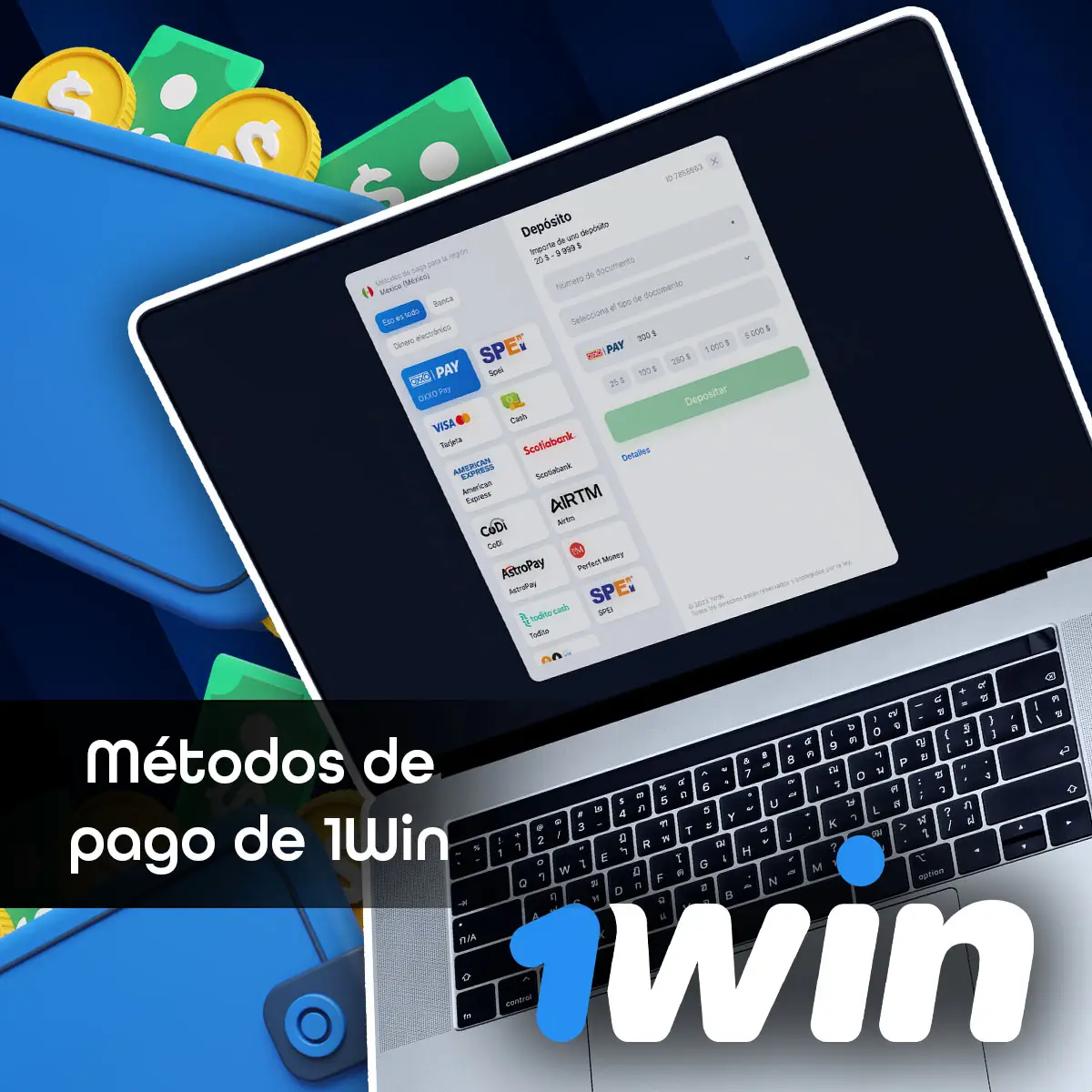Cómo depositar dinero en tu cuenta 1Win para empezar a jugar a Aviator en México