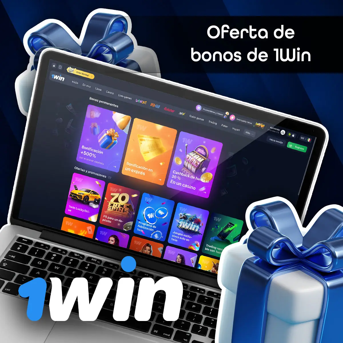 Bonificaciones ofrecidas por 1Win por un juego de Mines exitoso