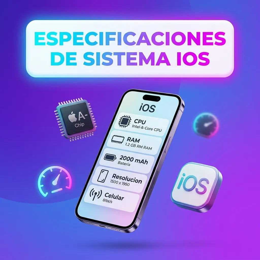 ESPECIFICACIONES DE SISTEMA IOS